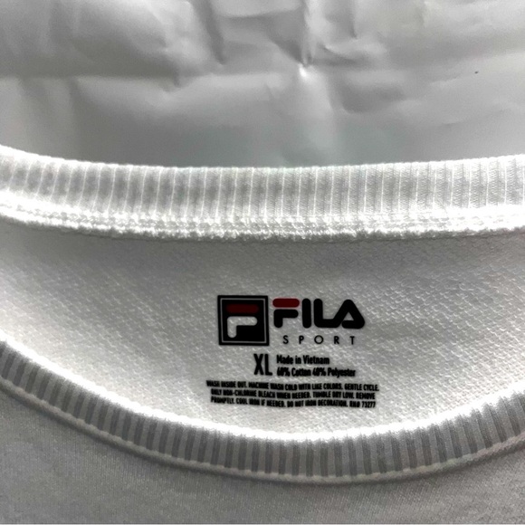 Fila Sport Short Sleeve Women’s Sweatshirt Size XL - Picture 8 of 11
